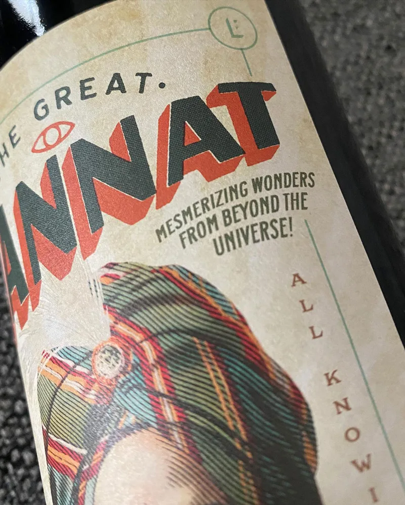 Bonny Doon The Great Tannat Back Label